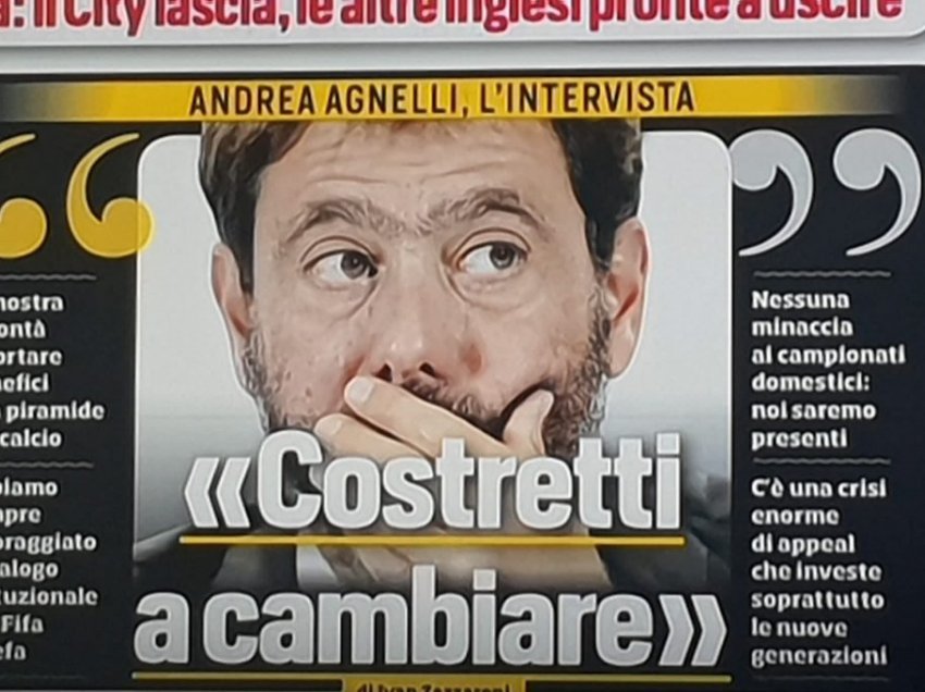 Gazeta italiane me Agnellin është për të fshirë pluhurat