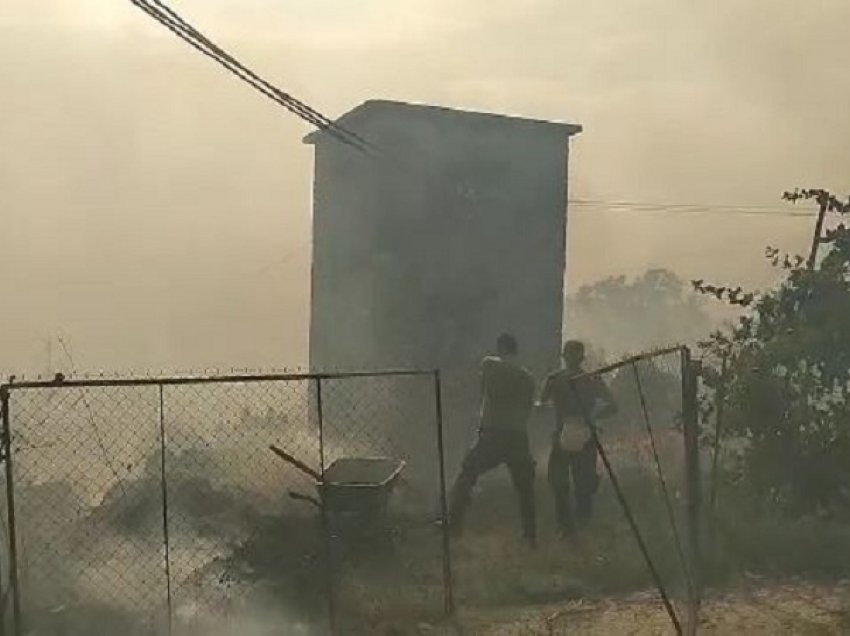 Tri fshatra në Gjirokastër  rrezikohen nga flakët, evakuohen banorët