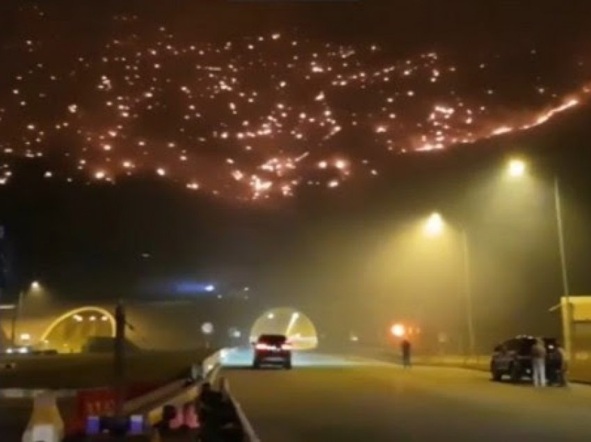 Izolohet zjarri mbi tunelin e Kalimashit, vijon aktive vatra në Majën e Rrunës