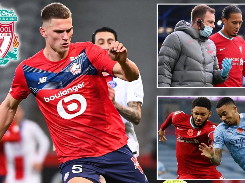 Liverpool gjen zgjidhjen e problemeve në mbrojtje, kërkon qendër mbrojtësin e Lilles