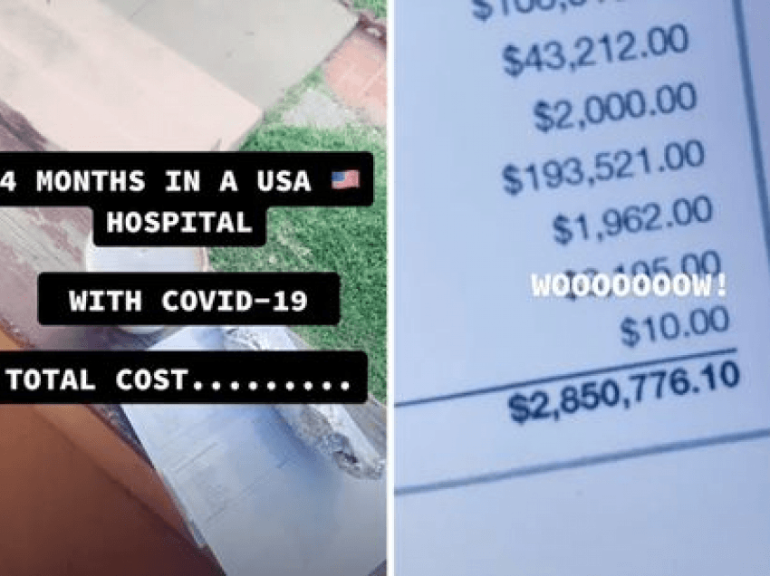 Pacienti i Covid-19 tregon faturën $2.8 milionë, pas 4 muaj qëndrimi në spital