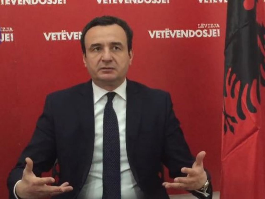 Kurti: Për sa kohë që Lista Serbe ka 10 deputetë, s’mund ta ndryshojmë Kushtetutën për bashkim me Shqipërinë
