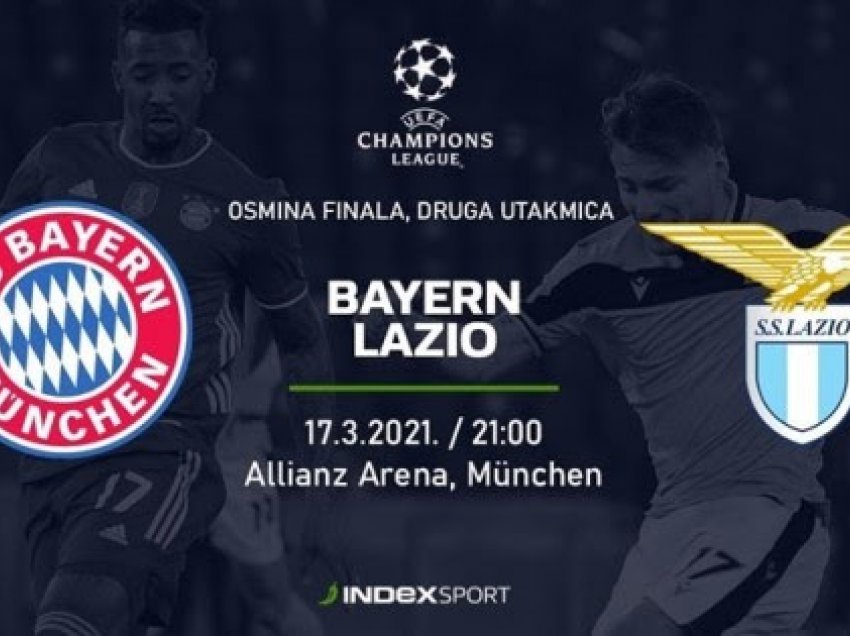 ​Nga 21:00 Bayern-Lazio: Bavarezët kanë tre gola epërsi, Lazio “pret” mrekullinë