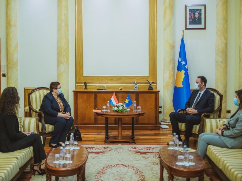 Kryetari i Kuvendit të Kosovës, Glauk Konjufca, priti në takim ambasadoren e Holandës, Carin Lobbezoo