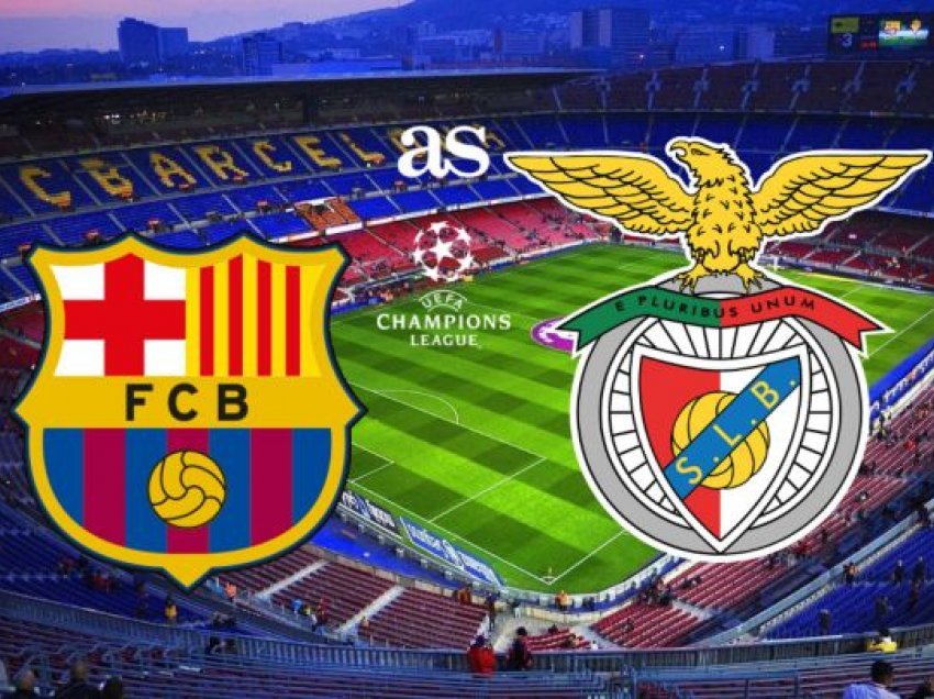 Barcelona – Benfica, formacionet zyrtare
