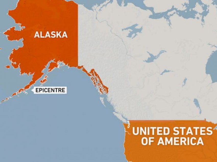 Një tërmet me magnitudë 5.1 ka tronditur Alaskën