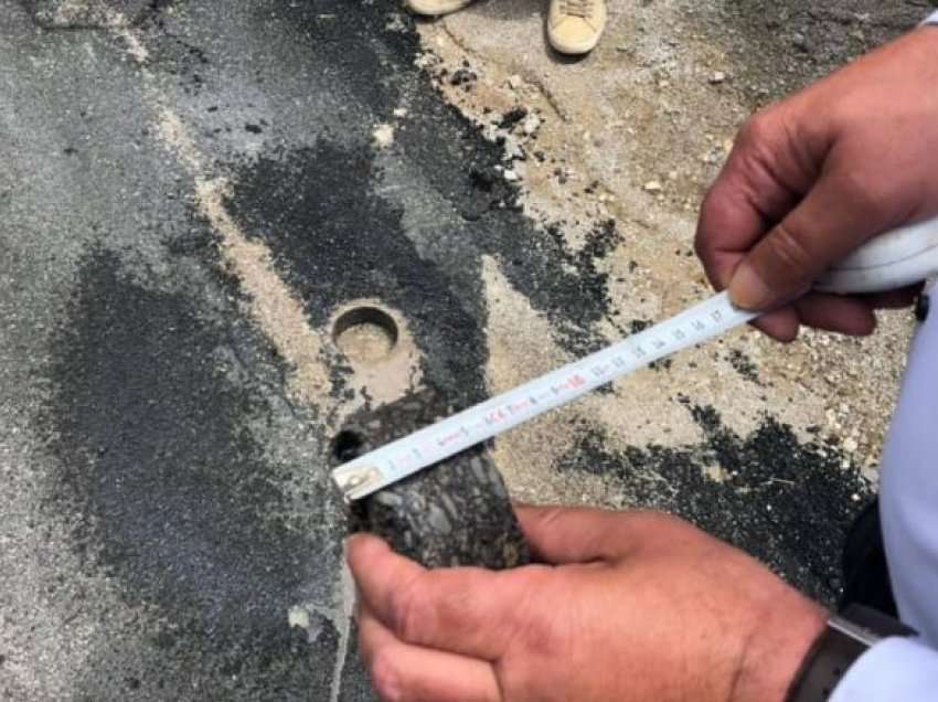 Shtroi asfalt 2.07 cm më hollë, përfaqësuesi i kompanisë thotë në Gjykatë se pas një kohe trashësia ndryshohet sepse gërryhet