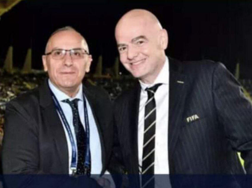 Presidenti i FIFA-s, Gianni Infentino pjesëmarrës në gjysmëfinalen e Kupës së Botës, së bashku me Agim Ademin