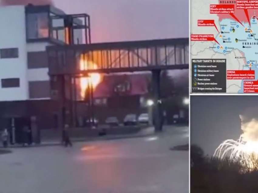 “Raketa dhe bomba ranë nga qielli”, DailyMail publikon pamje të bombardimeve ruse ndaj Ukrainës