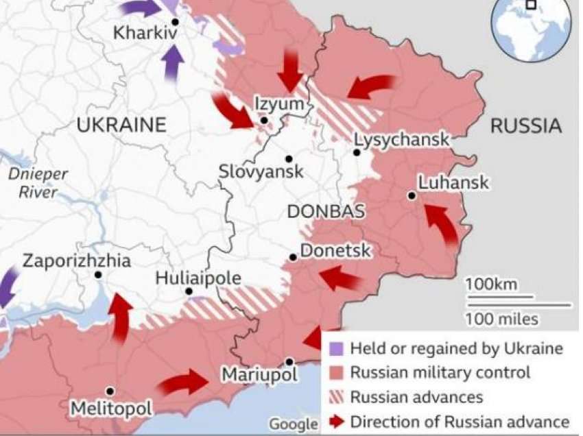 Zyrtari ukrainas: 21 civilë u vranë sot në Donetsk