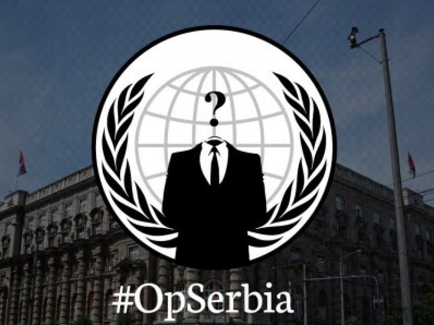 ​Anonymous sulmon faqet serbe të internetit