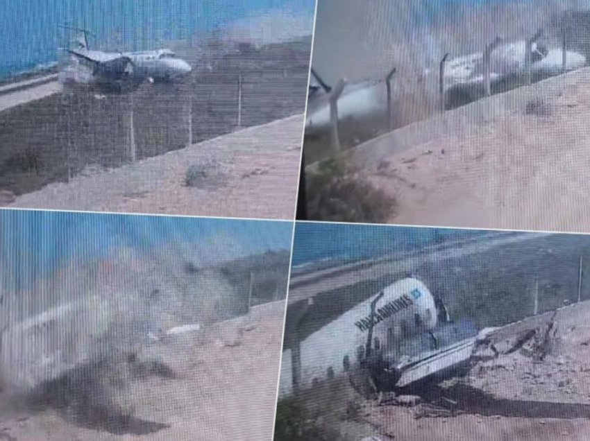 Aeroplani rrëshqet nga pista dhe përplaset në gardhin e aeroportit në Mogadishu