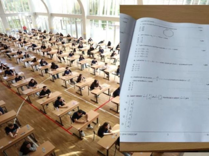 Dështojnë masat e ministrisë, teza e matematikës publikohet 20 minuta para provimit