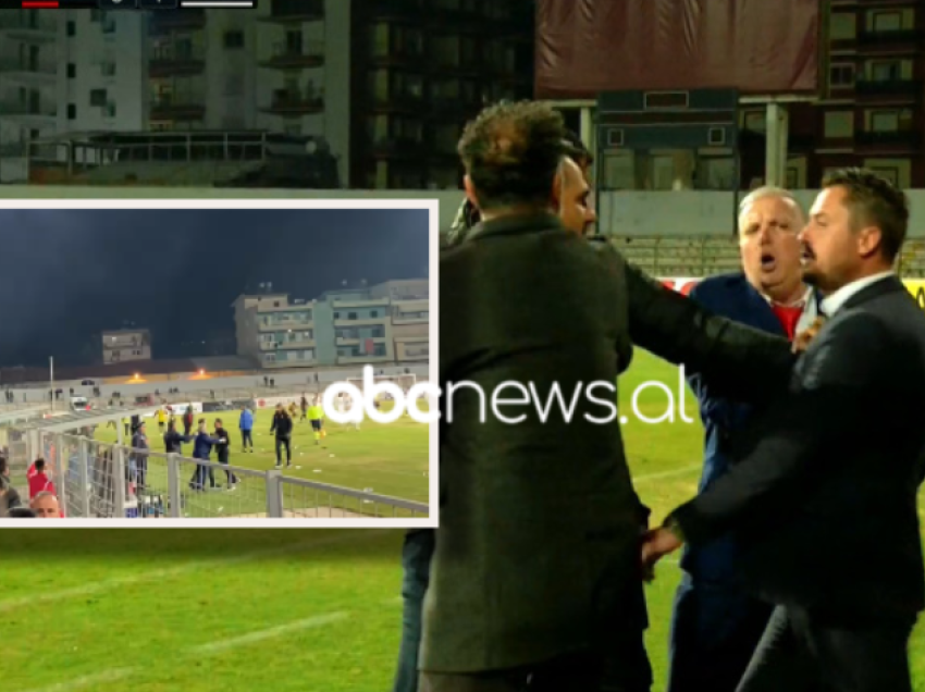 Trajneri i Flamurtarit u përplas me stafin e Dinamos, si nisi sherri në Vlorë pas penalltisë