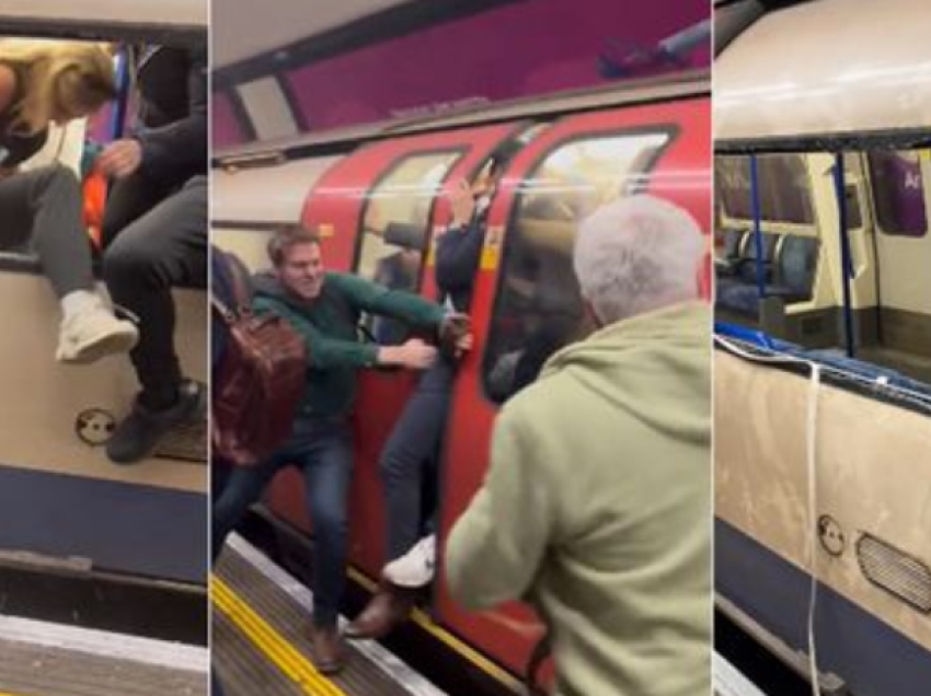 Pasagjerët thyejnë xhamat e metrosë në Londër për të shpëtuar nga tymi që mbush vagonët