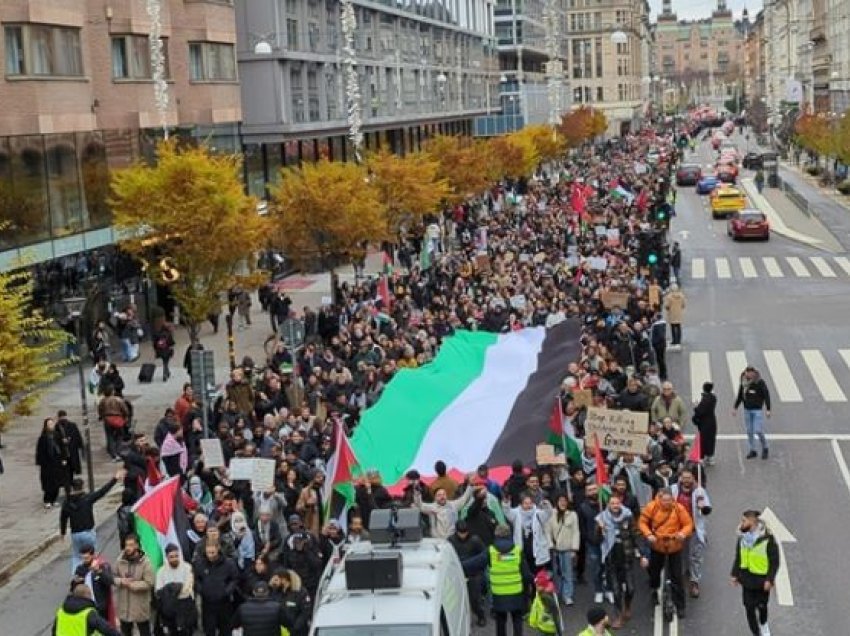 Suedi, protestë në mbështetje të Palestinës