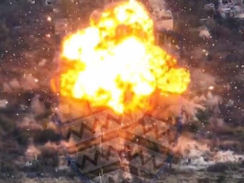 Ukrainasit hedhin në erë sistemin raketor rus TOS-1, nga goditja e fuqishme gjithçka përreth shkundet