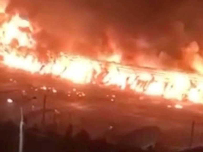 Zjarr pranë aeroportit të Uzbekistanit, raportohet për 10 të plagosur