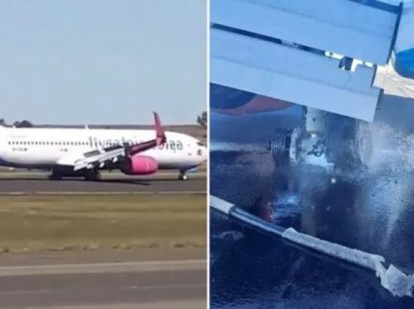 Pak momente pasi u ngrit në ajër, piloti i aeroplanit detyrohet të bëjë ulje emergjente në Afrikën e Jugut – iu dëmtua njëra gomë