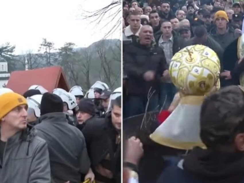 Policia në Cetinje parandalon konfliktin mes besimtarëve të kishës ortodokse malazeze