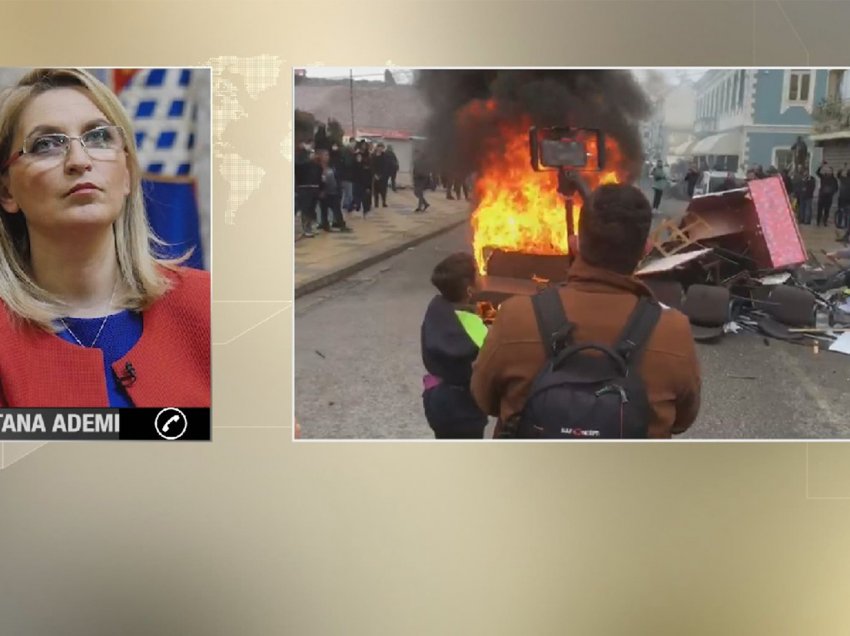 “Policia që kërcënon çdo ditë, nuk bëri asgjë për djegien e selisë PS” - flet Voltana Ademi 