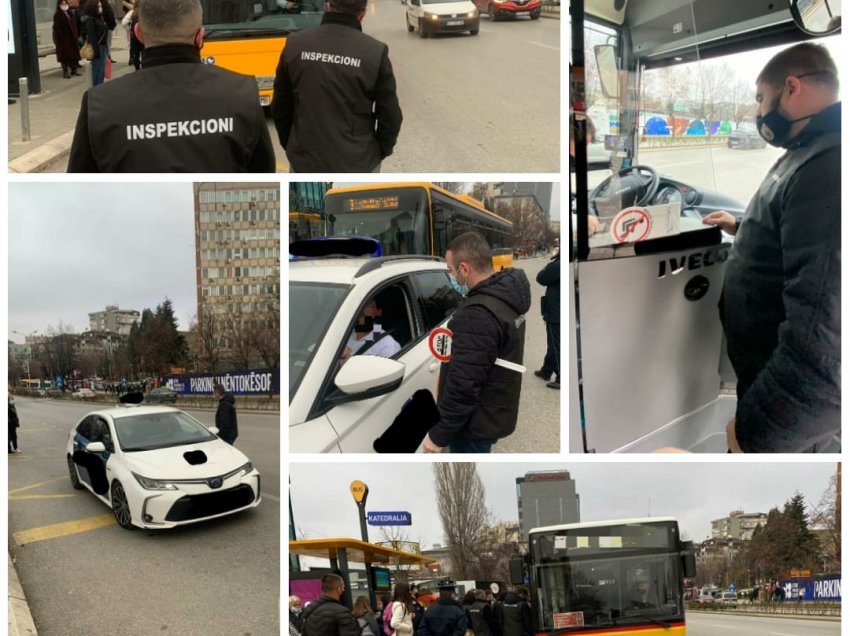 Inspektorët e Prishtinës në aksion, inspektojnë transportin publik dhe atë privat