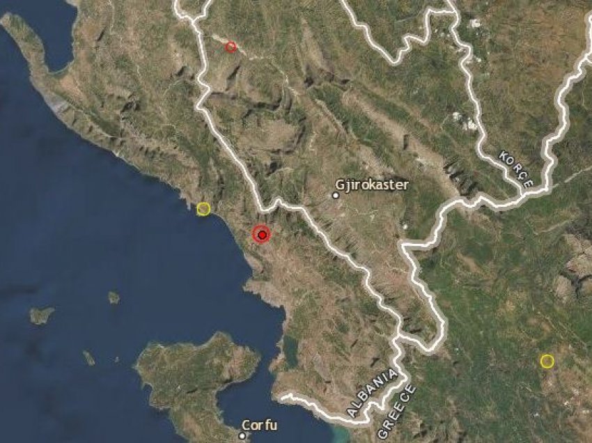 Tërmeti me magnitudë 3.5 lëkund jugun e Shqipërisë, epiqendra 17 km nga Gjirokastra