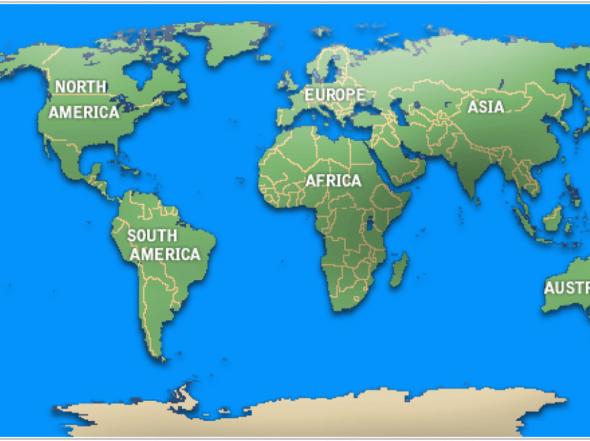Harta e botës ku nuk ka internet