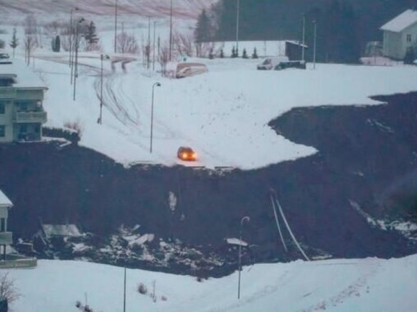 Pamje të tmerrshme nga Norvegjia: Rrëshqitja e tokës kapërdin një pjesë të fshatit