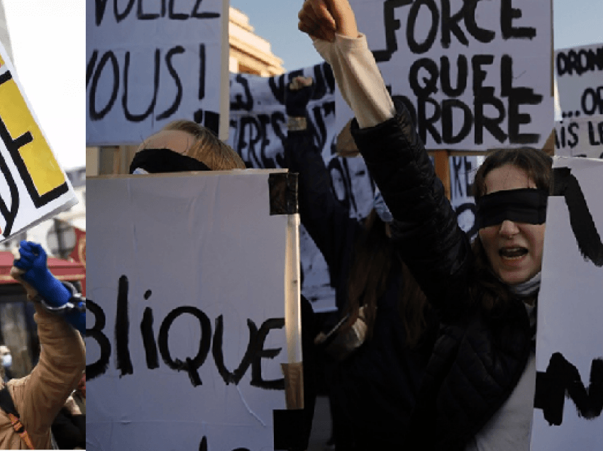 Mijëra protestues në Francë kundër ligjit që ndalon filmimin e policëve