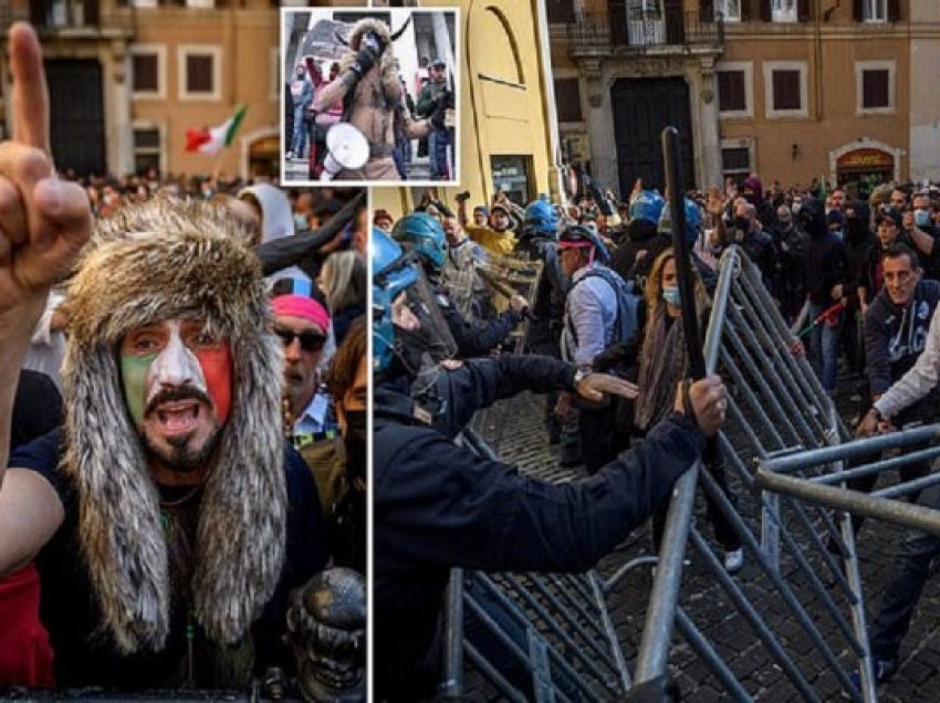 ​Italia në protesta të dhunshme antiCOVID, me ‘shaman’ në stil konspiracionist