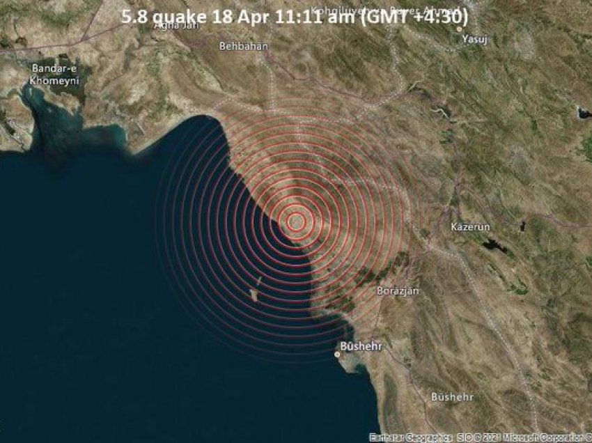 Tërmeti i fuqishëm “shkund” Iranin, ja sa ishte magnituda