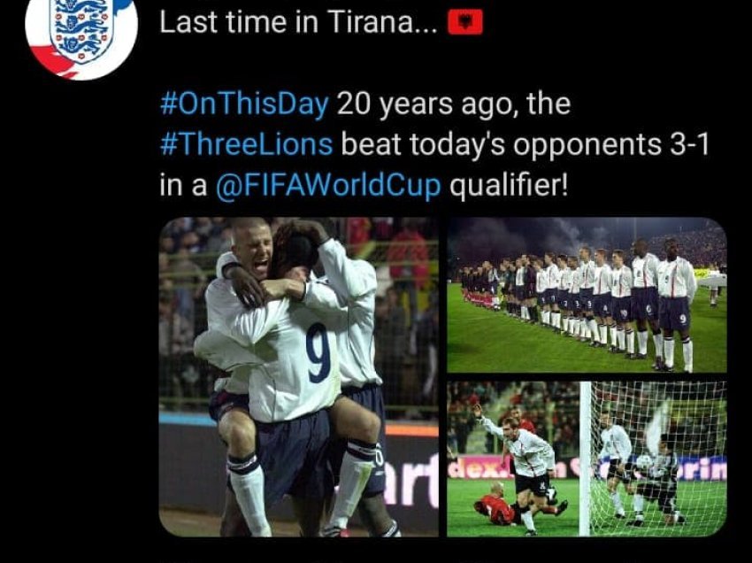 Anglia kujton fitoren kundër Shqipërisë