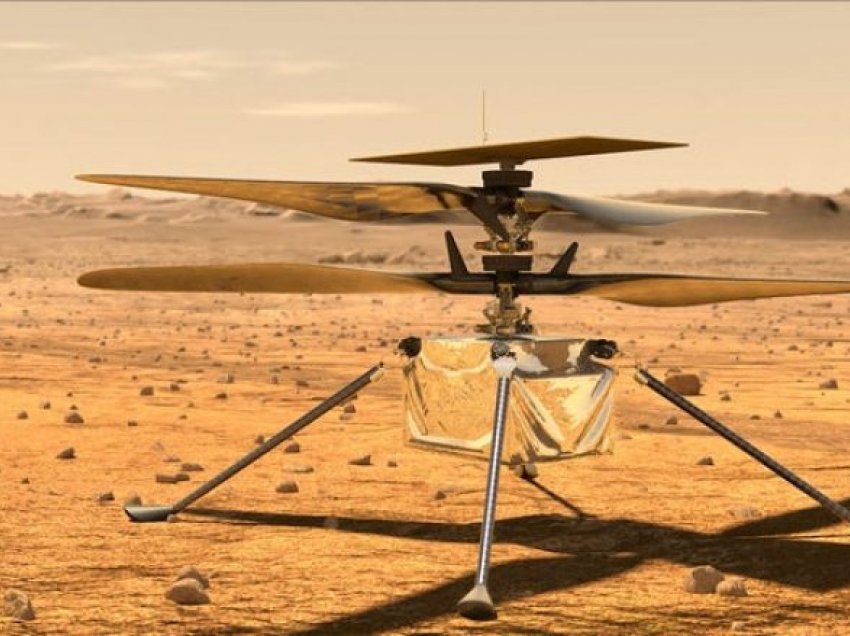 Helikopteri që fluturoi për herë të parë në Mars, kapi tani imazhin e parë me ngjyra