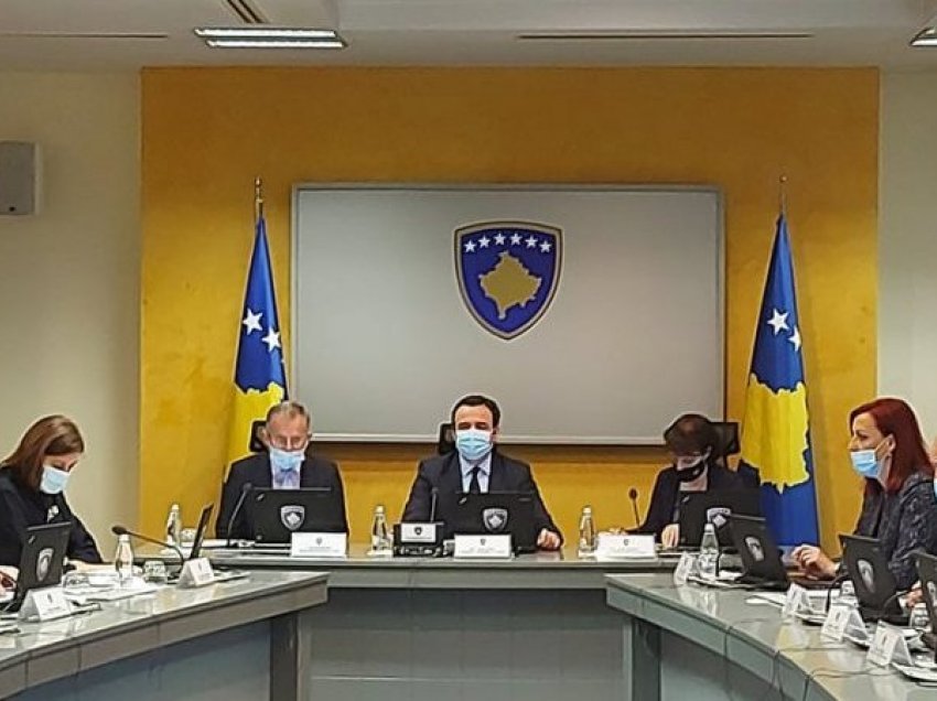 Sonte Qeveria e Kosovës mban mbledhje, këto janë pikat që do të shqyrtohen