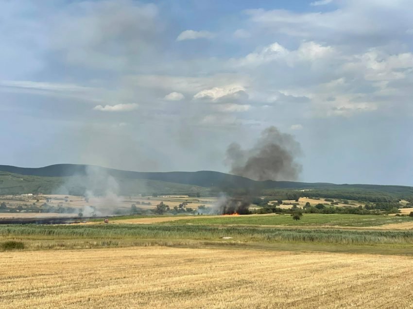 Zjarri kaplon edhe fshatin Softaj në Ferizaj