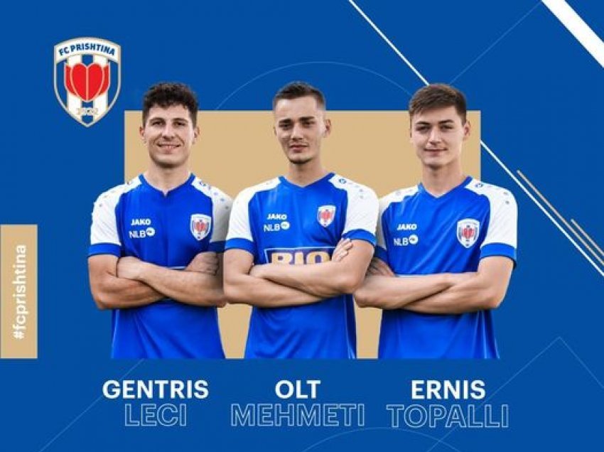 Tre futbollistë premtues nënshkruajnë me Prishtinën