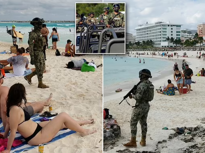 Plazhistë dhe Ushtarë! Garda Kombëtare e Meksikës zbarkon në rezortet e luksit për të mbrojtur turistët nga kartelet