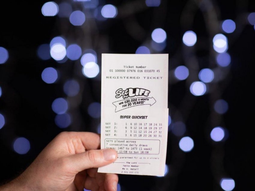 Numrat e lotarisë iu shfaqën në ëndërr/ Lojtari fiton 3.4 milionë dollarë xhekpot