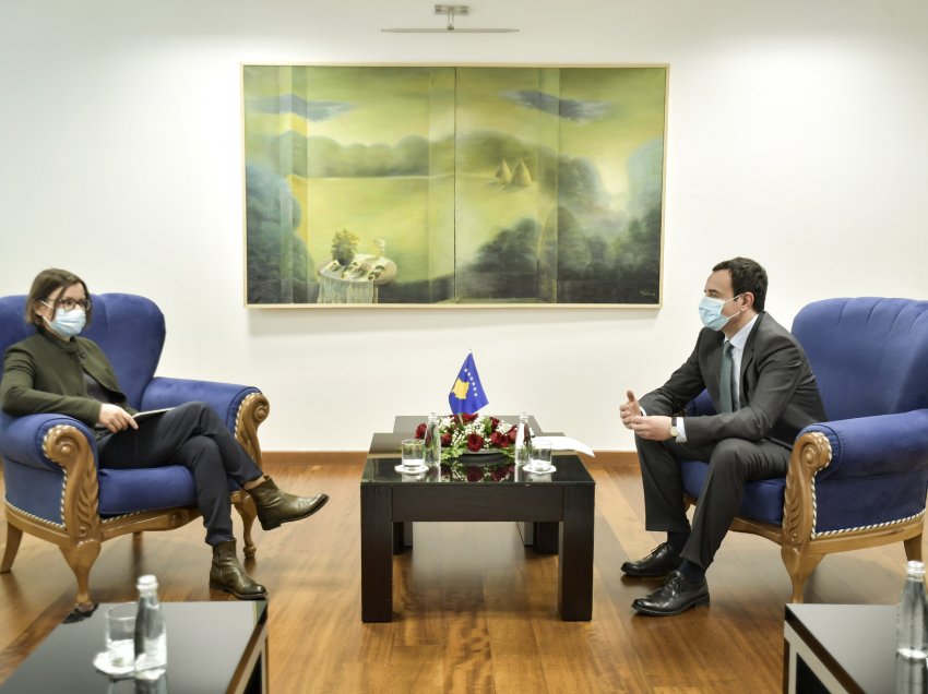Kryeministri Kurti u takua me Mirjana Spoljaric Egger, Drejtoreshë e Zyrës Rajonale të UNDP për Evropë dhe CIS