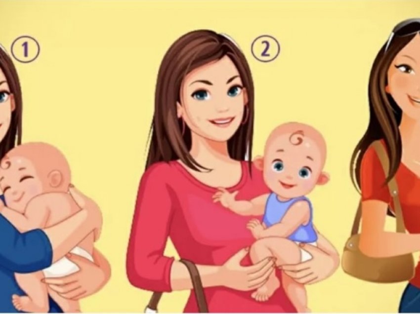 Test personaliteti: Cila nga këto gra mban në dorë fëmijën e një tjetre?