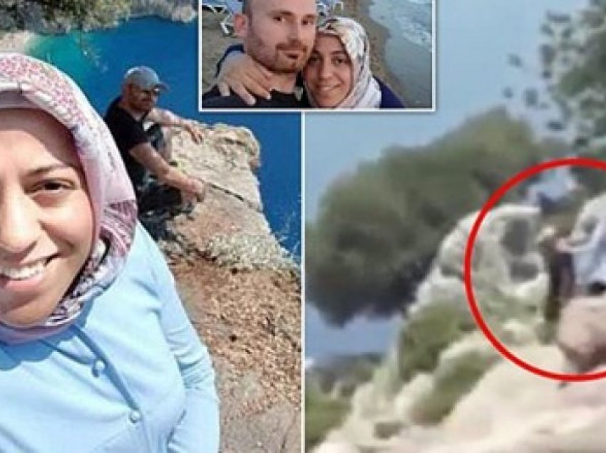 Burri nga Turqia pozoi me gruan shtatzënë dhe më pas e shtyu nga shkëmbi – e bëri që të përfitonte nga sigurimi – publikohen momentet e fundit të viktimës