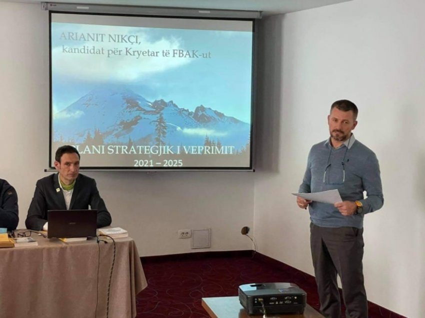 Arianit Nikçi, u zgjodh kryetar i ri i Federatës së Bjeshkatarëve dhe alpinistëve të Kosovës