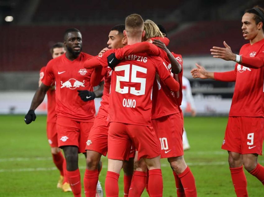 RB Leipzig fiton në Stuttgart, rikthehet në krye të Bundesliga I