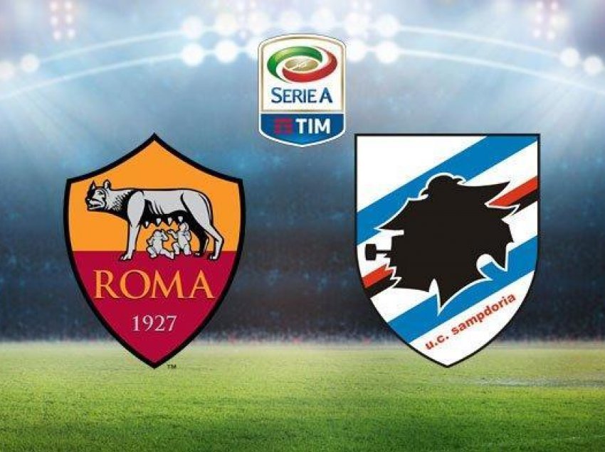 Roma – Sampdoria, formacionet zyrtare