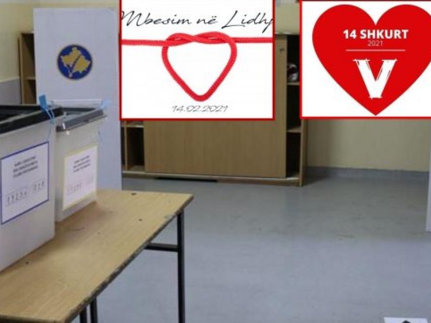 Shën Valentini pjesë e fushatës, aktivistët e LVV-së dhe LDK-së bëjnë thirrje me zemra
