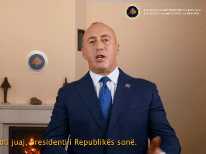 Haradinaj u adresohet qytetarëve në prag të zgjedhjeve, kërkon votën për President