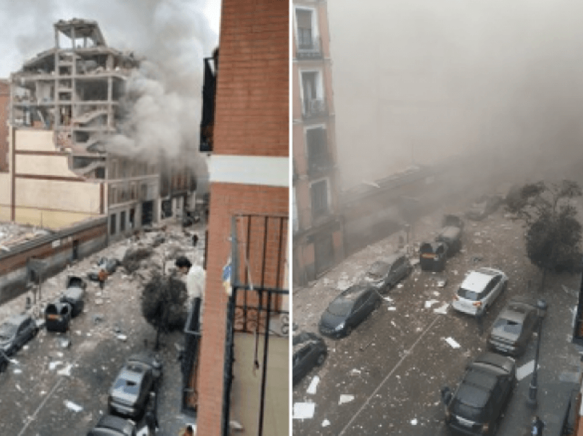 Shpërthim i fuqishëm në Madrid të Spanjës, dëshmitarët publikojnë pamjet nga vendi i ngjarjes