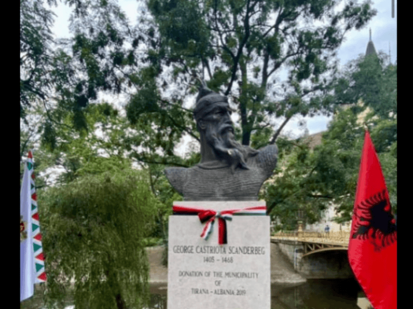 Busti i Gjergj Kastriotit-Skënderbeut vendoset në Budapest