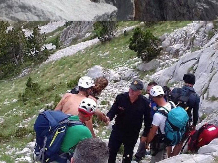 Tropojë/ “Nuk ecte dot për shkak të dëmtimeve”, alpinistët e Kosovës dhe policia shpëtojnë turistin bullgar